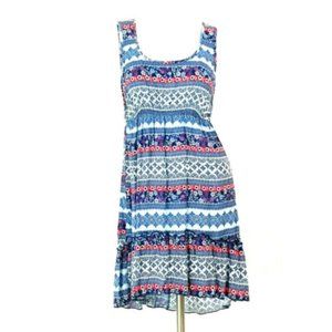 Speechless Boho Striped Patchwork Sleeveless Dress